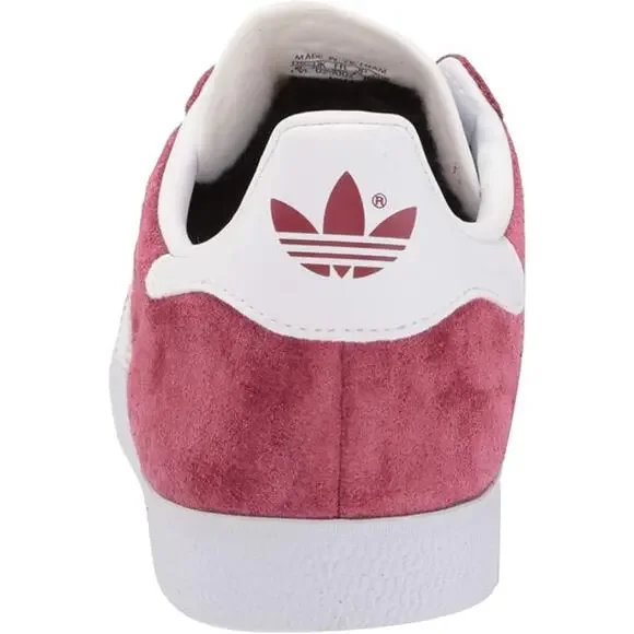 NWT adidas Originals Gazelle Men's Shoes Burgundy/White/Gold Size 7